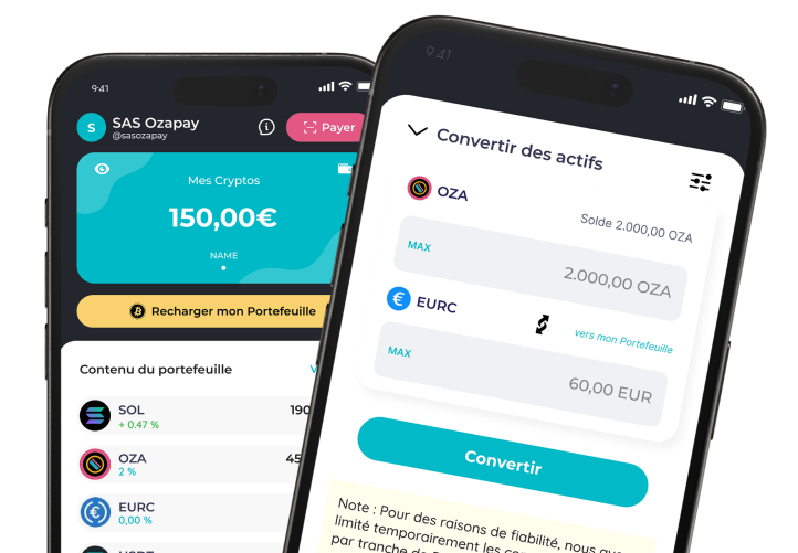 Ozapay crypto account page banner